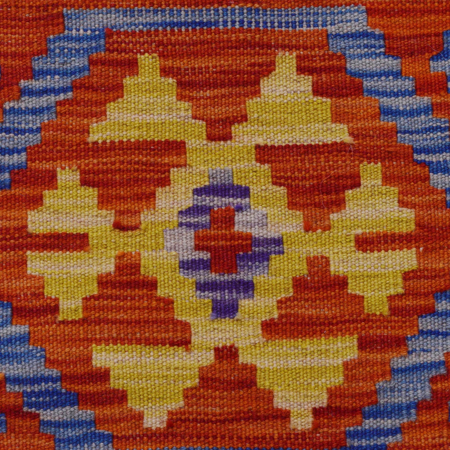 Handmade Multi Kilim Geometric 10' Runner