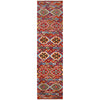 Handmade Multi Kilim Geometric 10' Runner