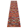 Handmade Multi Kilim Geometric 10' Runner
