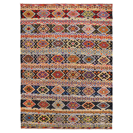 Handmade Multi Kilim Geometric 9x12 ft