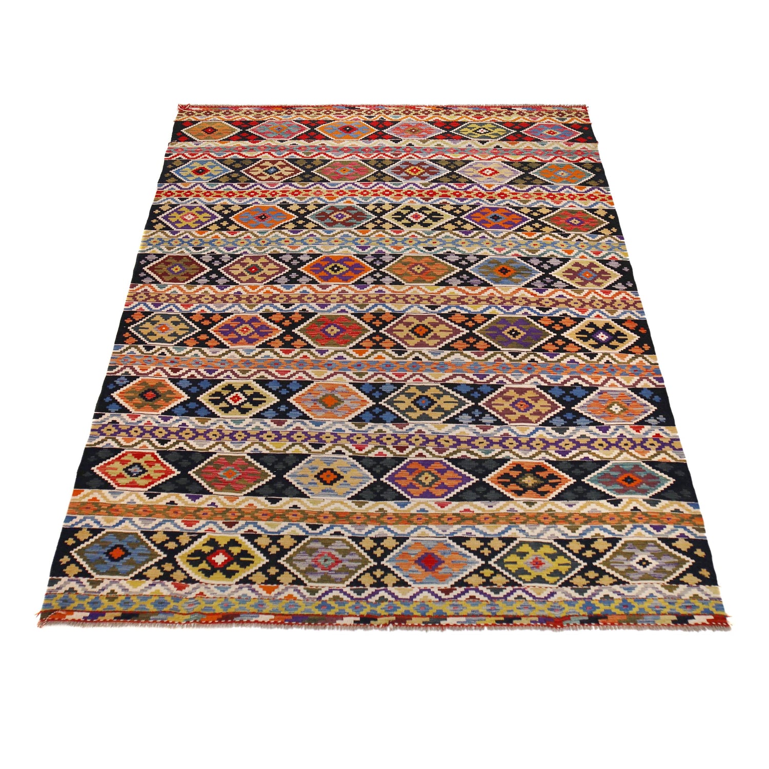 Handmade Multi Kilim Geometric 9x12 ft
