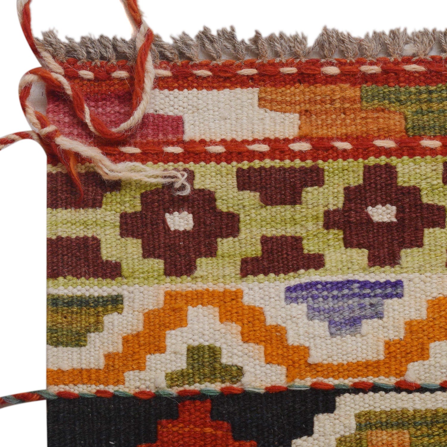 Handmade Multi Kilim Geometric 9x12 ft
