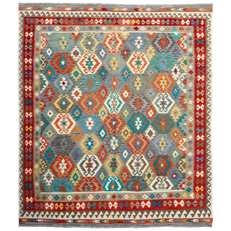 Handmade Multi Kilim Geometric 8x10 ft