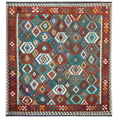 Handmade Multi Kilim Geometric 8x10 ft