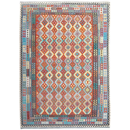 Handmade Multi Kilim Geometric 10x16 ft