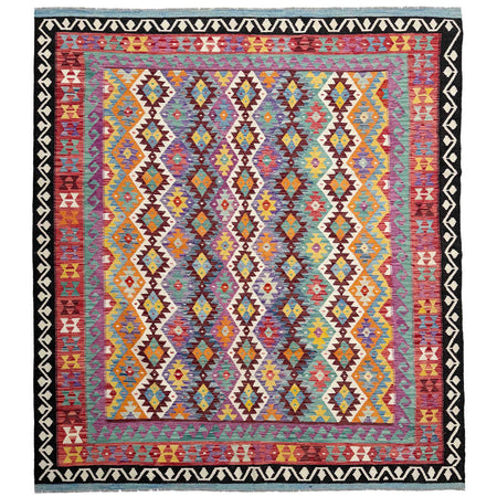 Handmade Multi Kilim Geometric 8x10 ft