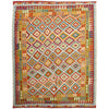 Handmade Multi Kilim Geometric 9x12 ft