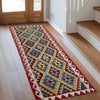 Handmade Multi Kilim Geometric 8' Runner