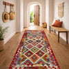 Handmade Multi Kilim Geometric 6' Runner