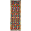 Handmade Multi Kilim Geometric 10' Runner