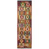 Handmade Multi Kilim Geometric 10' Runner