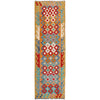 Handmade Multi Kilim Geometric 10' Runner