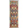 Handmade Multi Kilim Geometric 10' Runner