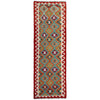 Handmade Multi Kilim Geometric 10' Runner