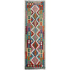 Handmade Multi Kilim Geometric 10' Runner