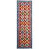 Handmade Multi Kilim Geometric 10' Runner
