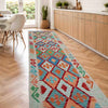 Handmade Multi Kilim Geometric 10' Runner
