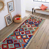 Handmade Multi Kilim Geometric 8' Runner