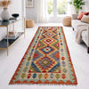 Handmade Multi Kilim Geometric 8' Runner