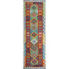 Handmade Multi Kilim Geometric 10' Runner