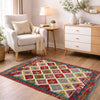 Handmade Multi Kilim Geometric 2x4 ft