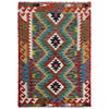 Handmade Multi Kilim Geometric 2x4 ft