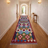 Handmade Multi Kilim Geometric 10' Runner