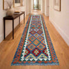 Handmade Multi Kilim Geometric 10' Runner