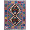 Handmade Multi Kilim Geometric 2x4 ft