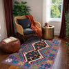 Handmade Multi Kilim Geometric 2x4 ft