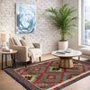Handmade Multi Kilim Geometric 2x4 ft