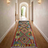 Handmade Multi Kilim Geometric 6' Runner