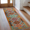 Handmade Multi Kilim Geometric 6' Runner