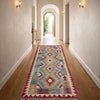 Handmade Multi Kilim Geometric 6' Runner