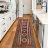 Handmade Multi Kilim Geometric 6' Runner