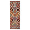 Handmade Multi Kilim Geometric 8' Runner