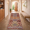 Handmade Multi Kilim Geometric 8' Runner