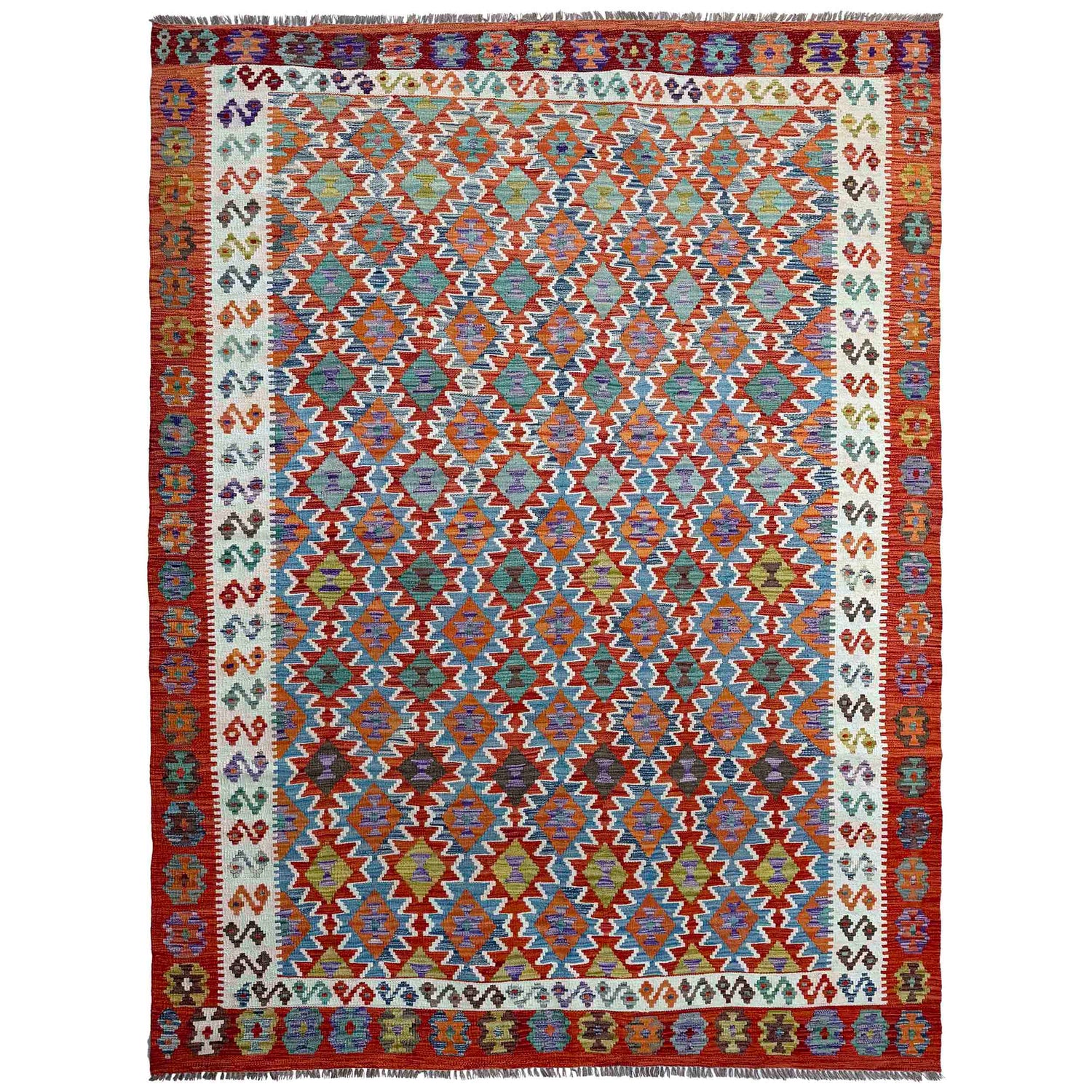 Handmade Multi Kilim Geometric 8x10 ft