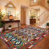 Handmade Multi Kilim Geometric 7x10 ft