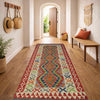 Handmade Multi Kilim Geometric 6' Runner