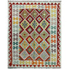 Handmade Multi Kilim Geometric 4x7 ft
