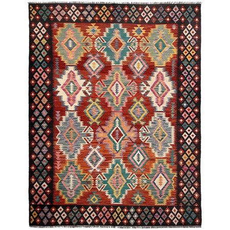 Handmade Multi Kilim Geometric 7x10 ft