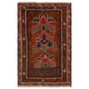 Baluchi Rug Handmade Multi Geometric 3x5 ft