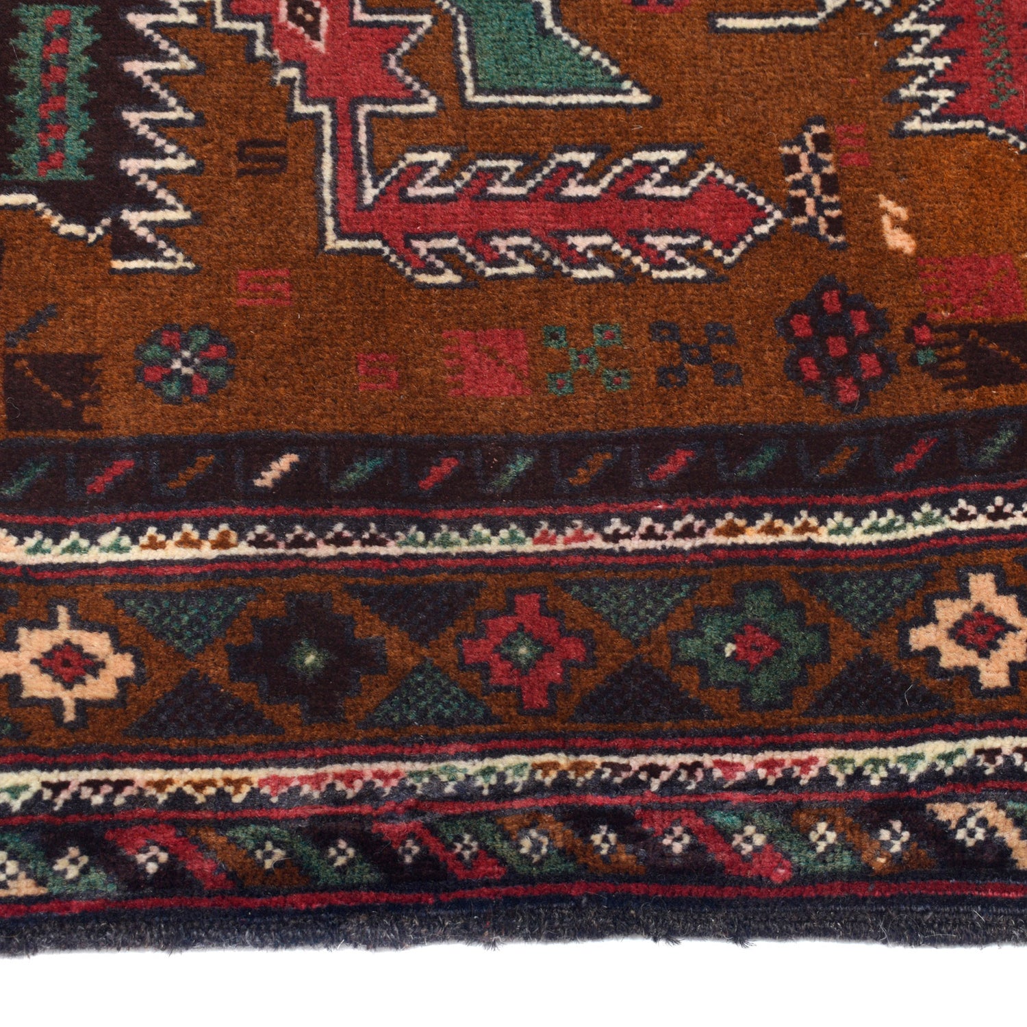Baluchi Rug Handmade Multi Geometric 3x5 ft