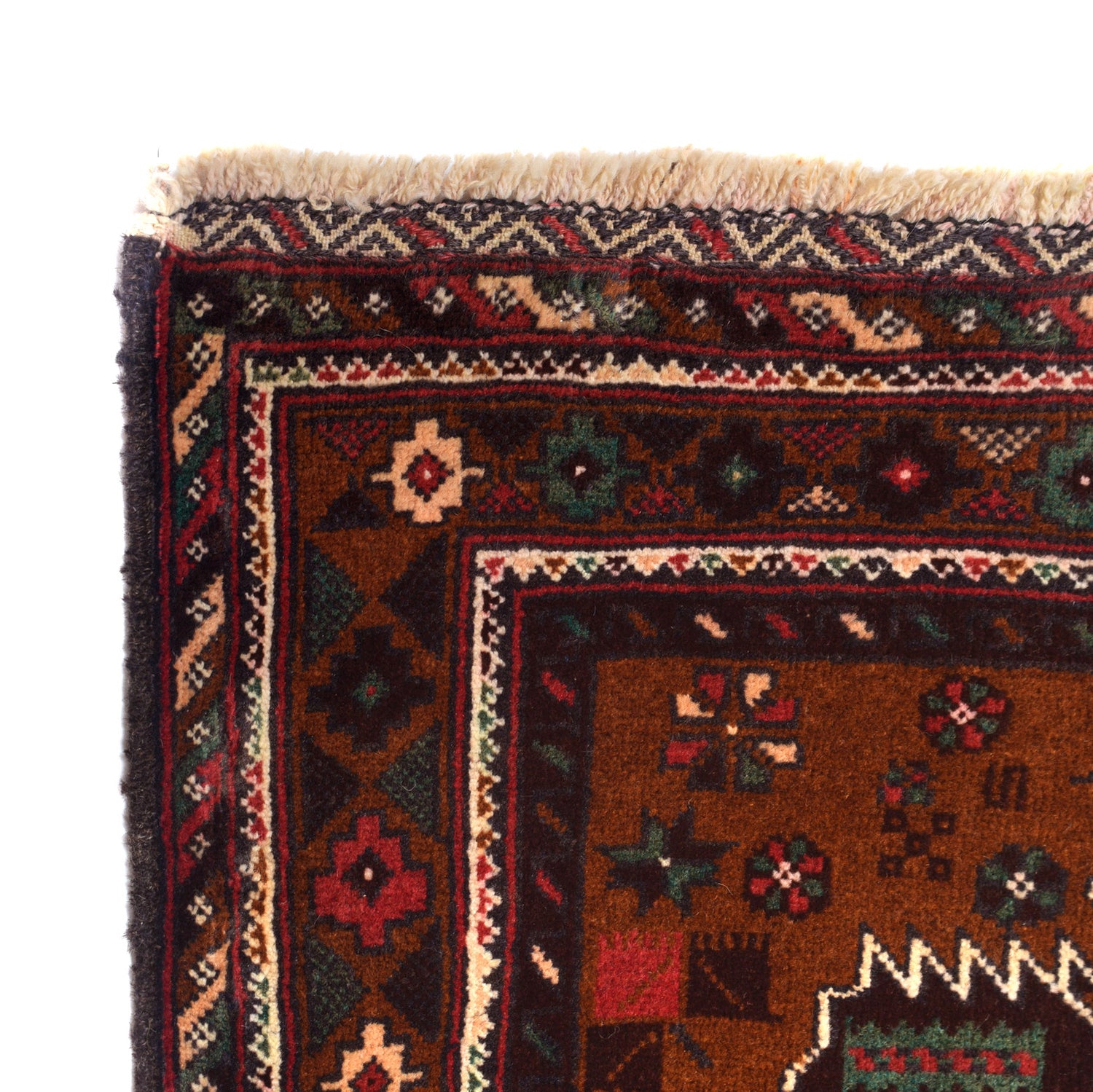 Baluchi Rug Handmade Multi Geometric 3x5 ft