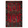 Baluchi Rug Handmade Red Prayer Design 3x5 ft