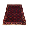Baluchi Rug Handmade Multi Geometric 4x7 ft