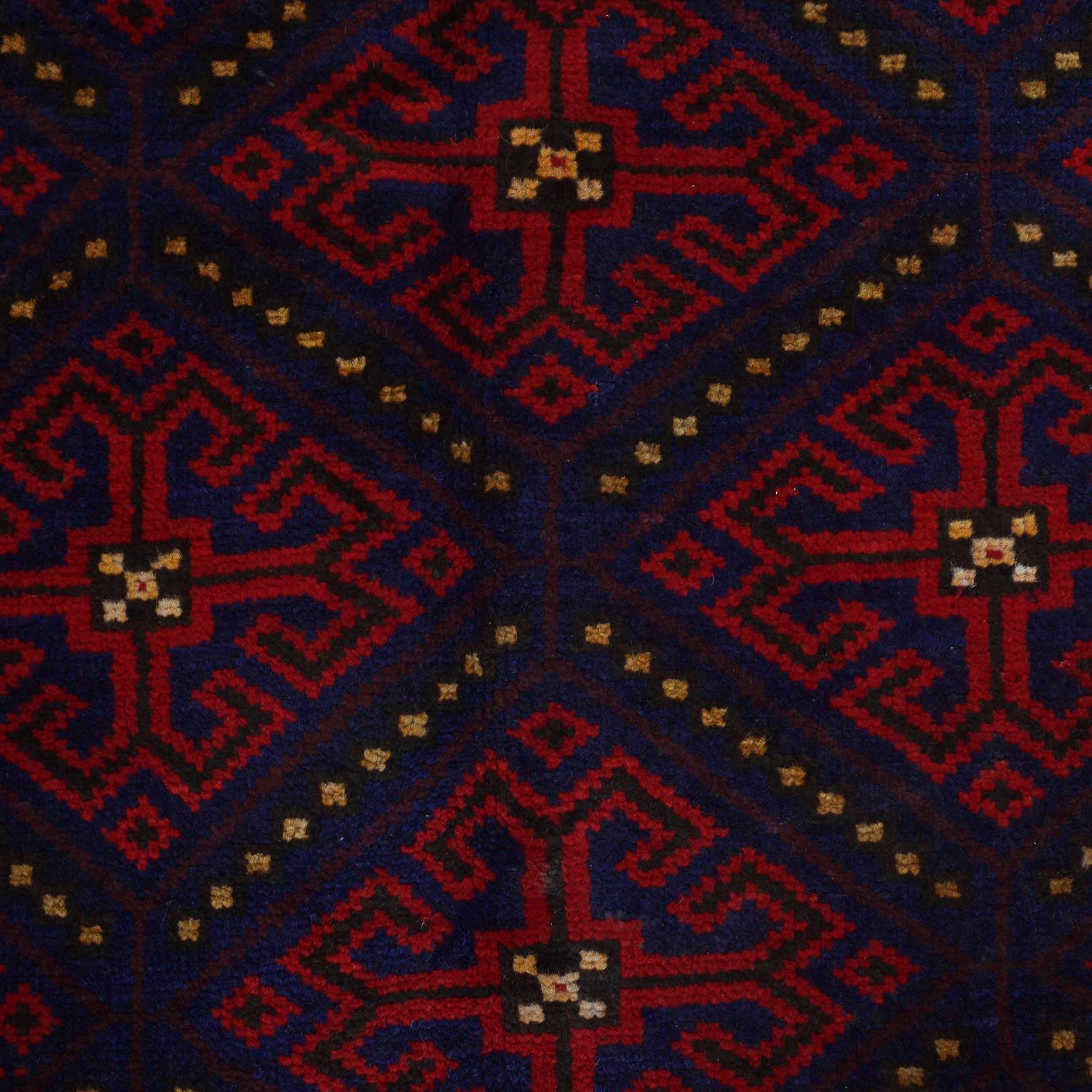Baluchi Rug Handmade Multi Geometric 4x7 ft