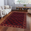 Baluchi Rug Handmade Multi Geometric 4x7 ft