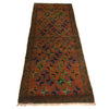 Baluchi Runner Rug Handmade Brown 6' Runner